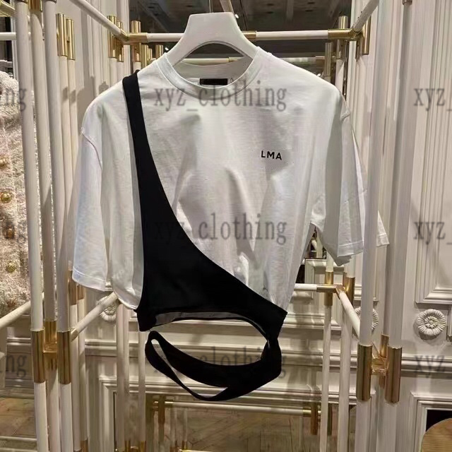22ss Irregular Contrast Panel T Shirts designer fake two shirt girls white sports t-shirts design summer womens t-shirts round neck tops t-shirt SML
22ss Irregular Contrast Panel T Shirts designer fake two shirt girls white sports t-shirts design summer womens t-shirts round neck tops t-shirt SML