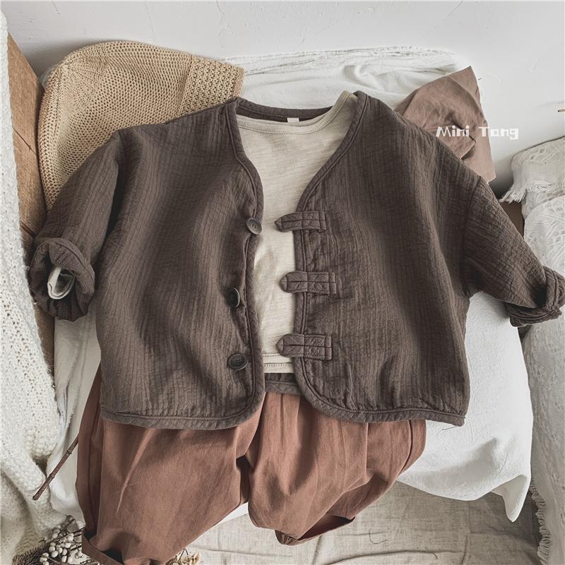 Korean children's casual pants Unisex boys and girls loose cotton spring and autumn P5711 220512