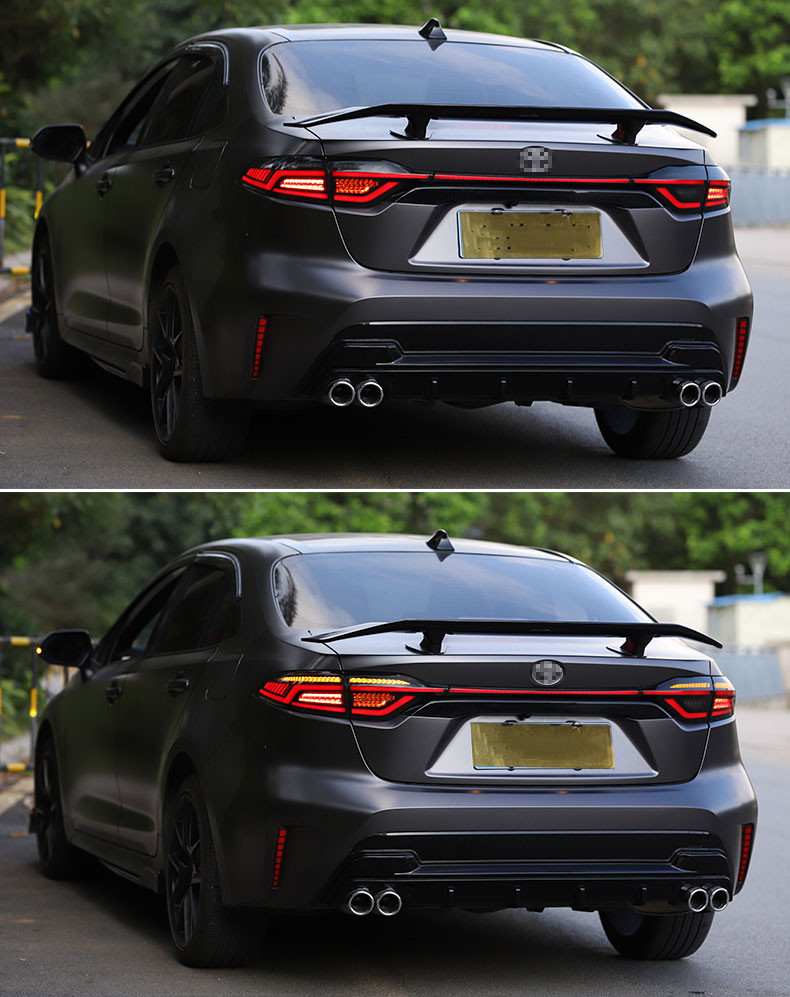 Car Tuning Taillights For Corolla Hybrid LED Tail Light 20 19-2021 Toyota Altis Rear Fog Brake LED Turn Signal Lights