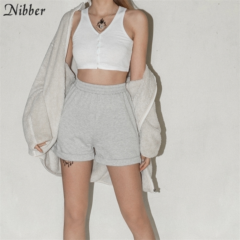 Nibber Sports leisure streetwear shorts women cotton loose Jogging casual shorts summer simple pure stretch Slim Soft shorts Y200512, Gray
Nibber Sports leisure streetwear shorts women cotton loose Jogging casual shorts summer simple pure stretch Slim Soft shorts Y200512, Gray