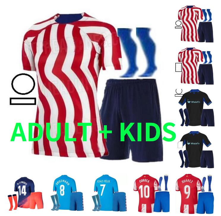 adult kids kit 21 22 23 Atletico Madrids GRIEZMANN Soccer Jerseys 2022 2023 JOAO FELIX M. Llorente LEMAR CARRASCO CORREA KOKE DEMBELE men child kits football shirt
adult kids kit 21 22 23 Atletico Madrids GRIEZMANN Soccer Jerseys 2022 2023 JOAO FELIX M. Llorente LEMAR CARRASCO CORREA KOKE DEMBELE men child kits football shirt