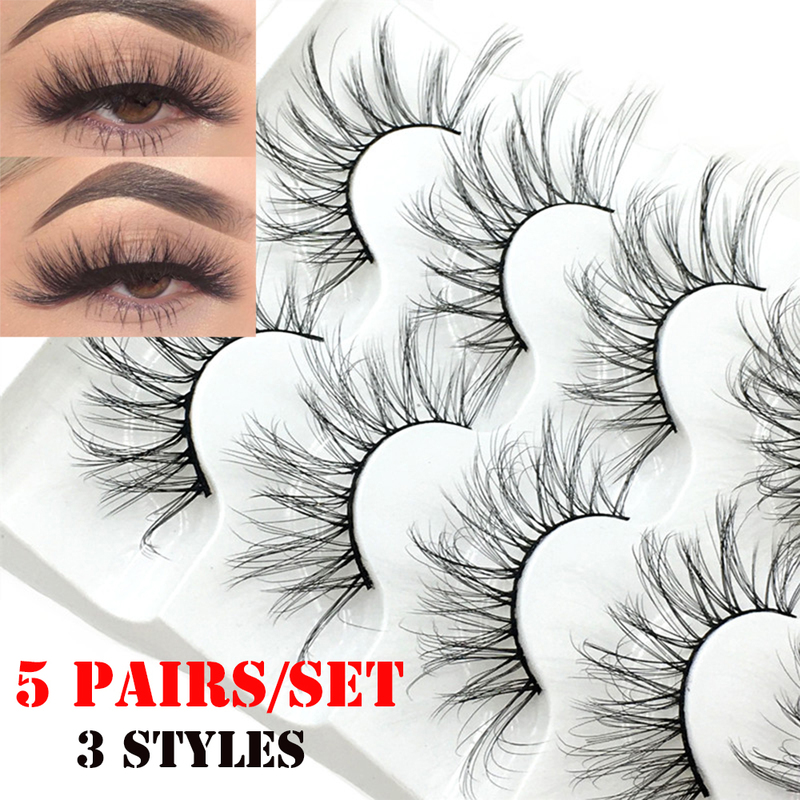 5Pairs 3D 5D 6D Faux Mink Hair False Eyelashes Long Full Volume Fluffy Wispies Lashes Handmade Extension Tools 220524
5Pairs 3D 5D 6D Faux Mink Hair False Eyelashes Long Full Volume Fluffy Wispies Lashes Handmade Extension Tools 220524