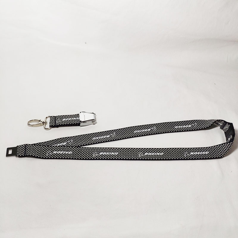 20mm Lattice key rings Boeing Airbus airplane buckle Lanyards pilot ID Card Holder snap clasp clip carabiner plaid sling string