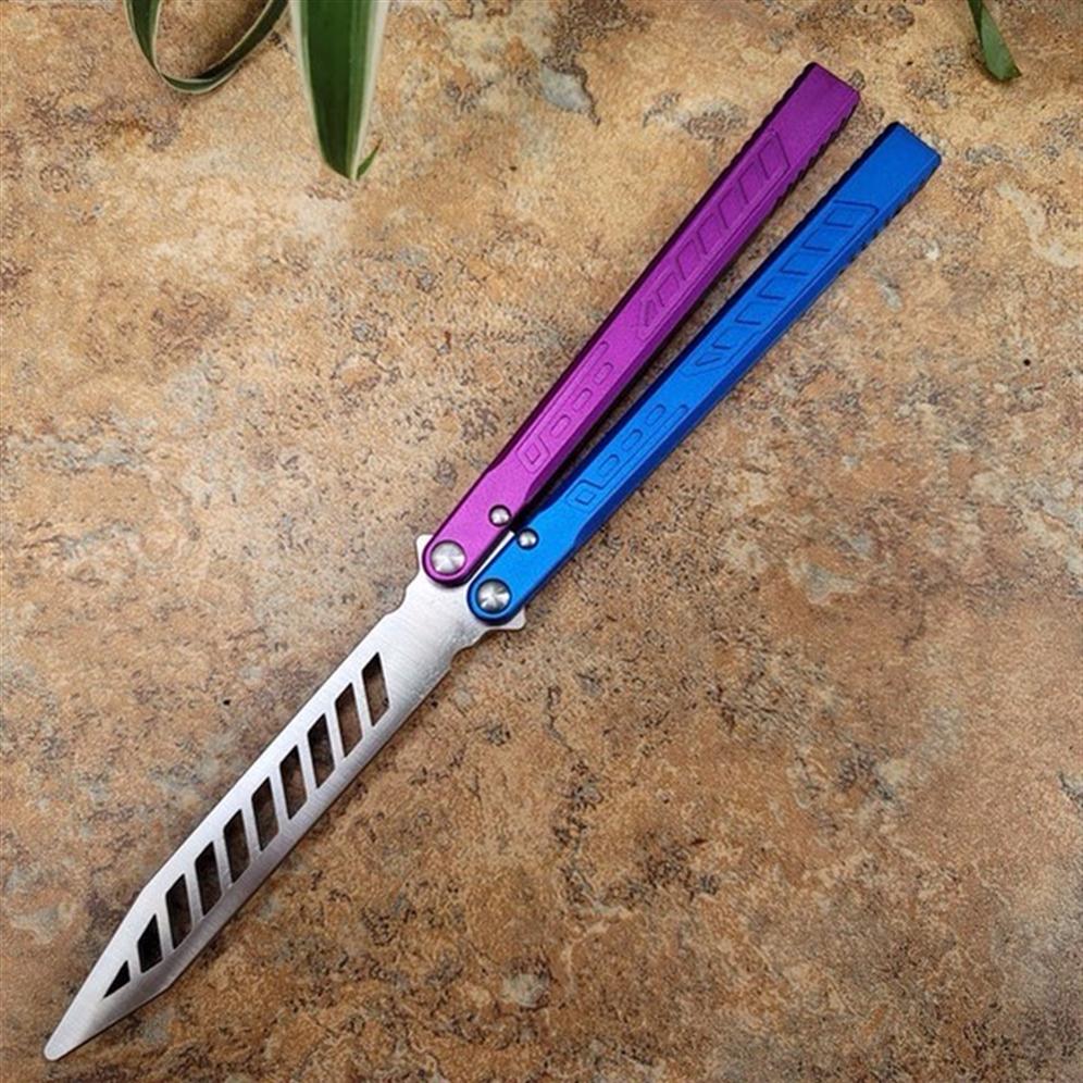 TheOne Falcon Butterfly Trainer Jilt Knife D2 Blade 6061 Aviation Aluminum Handle Bushings -swinging Knife EDC Gift248S
TheOne Falcon Butterfly Trainer Jilt Knife D2 Blade 6061 Aviation Aluminum Handle Bushings -swinging Knife EDC Gift248S