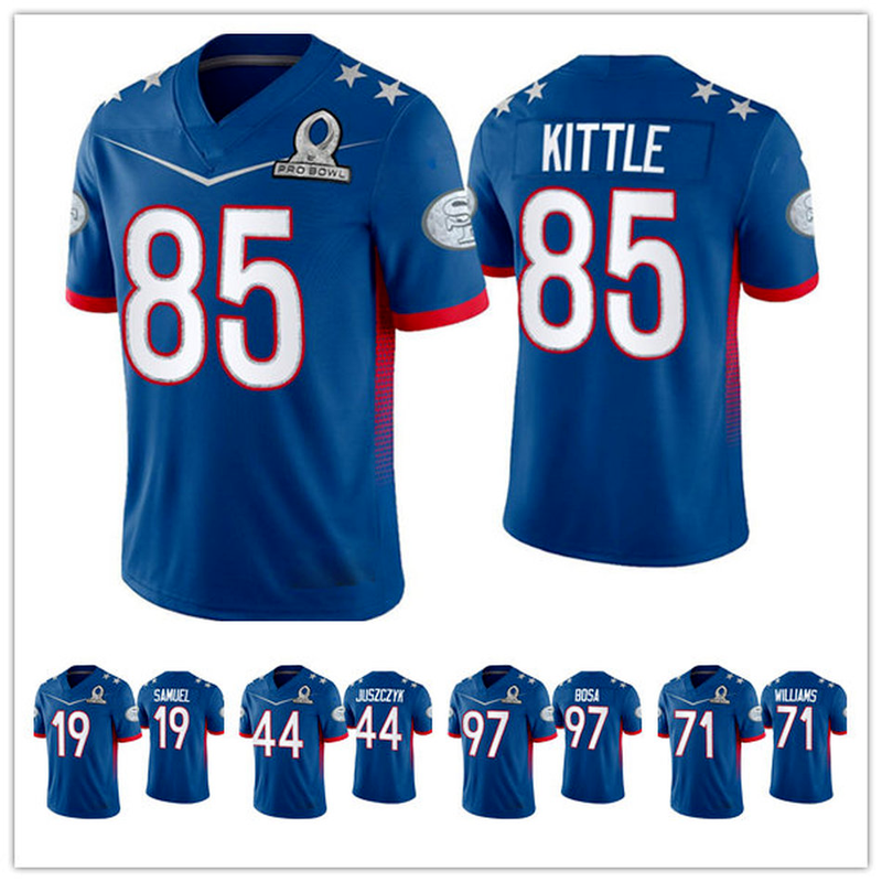Pro Bowl Jersey San Francisco''49ers''MEN''NFL''YOUTH Nick Bosa Trent Williams George Kittle Deebo Samuel Kyle Juszczyk Royal football
Pro Bowl Jersey San Francisco''49ers''MEN''NFL''YOUTH Nick Bosa Trent Williams George Kittle Deebo Samuel Kyle Juszczyk Royal football