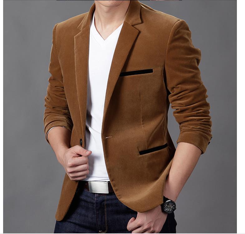 Men's Suits Blazers Clothing Men Blazer Fashion Cotton Suit Blazer Slim Fit Masculine Blazer Casual Solid Colr Male Suits Jacket 220930