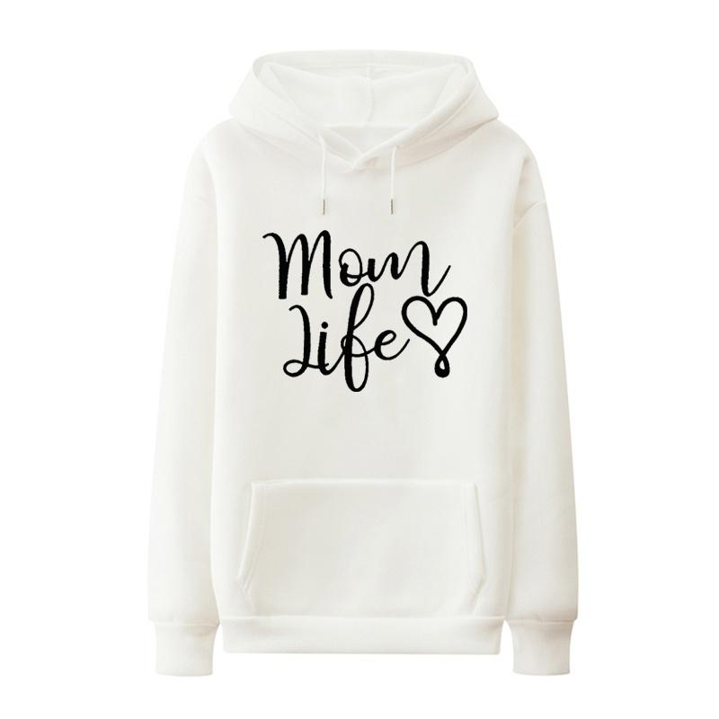 Women's Hoodies & Sweatshirts Ladies Harajuku Cotton Warmer Mother Gift Autumn Winter Pullover Top Mom Life Love Graphic Fashion Women Casua, Black-white txt
Women's Hoodies & Sweatshirts Ladies Harajuku Cotton Warmer Mother Gift Autumn Winter Pullover Top Mom Life Love Graphic Fashion Women Casua, Black-white txt
