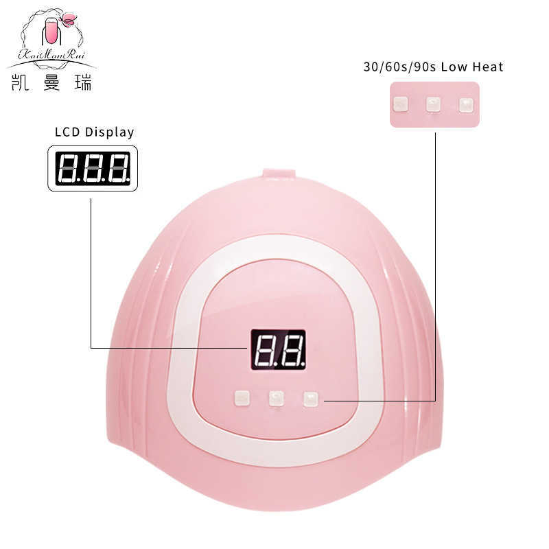 48W Nail Dryer LED Nail Lamp UV Lamp For Curing All Gel Nail Polish With Motion Sensing Manicure Pedicure Salon Tool