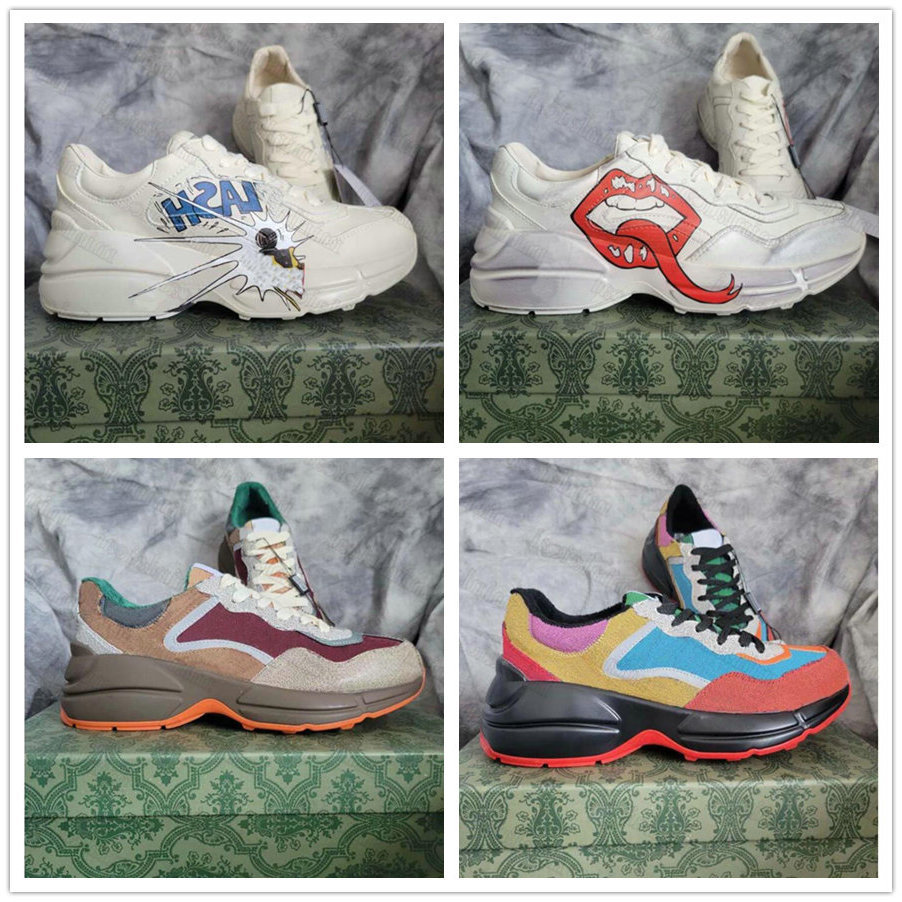 Shoes Designer Mens Sneaker Rhyton Designers Stripe Vintage Sneakers White Leather Shoe Womens Luxurys Runner Trainers Casual Strawberry Red, With stripe vintage logo
Shoes Designer Mens Sneaker Rhyton Designers Stripe Vintage Sneakers White Leather Shoe Womens Luxurys Runner Trainers Casual Strawberry Red, With stripe vintage logo