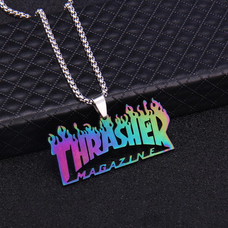 Pendant Necklaces Fashion Street Hip Hop Cool Titanium Steel Necklace Colorful Gradient Mermaid Spiral Striped Astronaut DragonflyPendant
Pendant Necklaces Fashion Street Hip Hop Cool Titanium Steel Necklace Colorful Gradient Mermaid Spiral Striped Astronaut DragonflyPendant