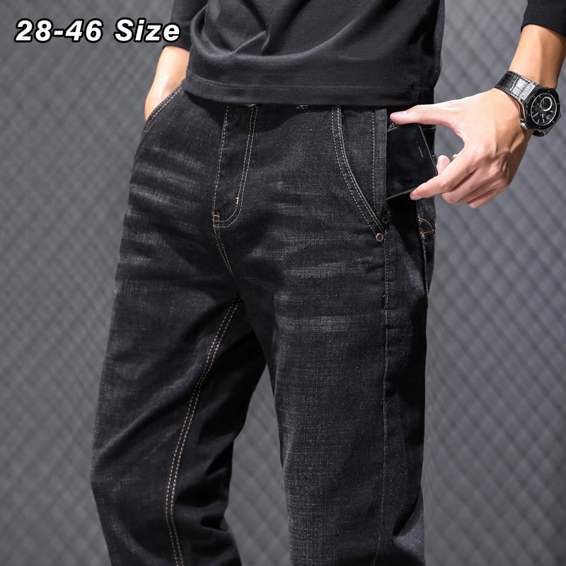 Men's Jeans 42 44 46 Plus Size Autumn Winter Classic Black Gray Baggy Straight Trousers Elasticity Casual Denim Pants Clothes
Men's Jeans 42 44 46 Plus Size Autumn Winter Classic Black Gray Baggy Straight Trousers Elasticity Casual Denim Pants Clothes