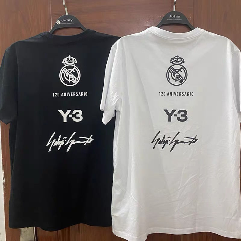 men and women Summer sports t-shirt 120th anniversary special joint edition y3 short-sleeved cotton round neck shirt, White
men and women Summer sports t-shirt 120th anniversary special joint edition y3 short-sleeved cotton round neck shirt, White