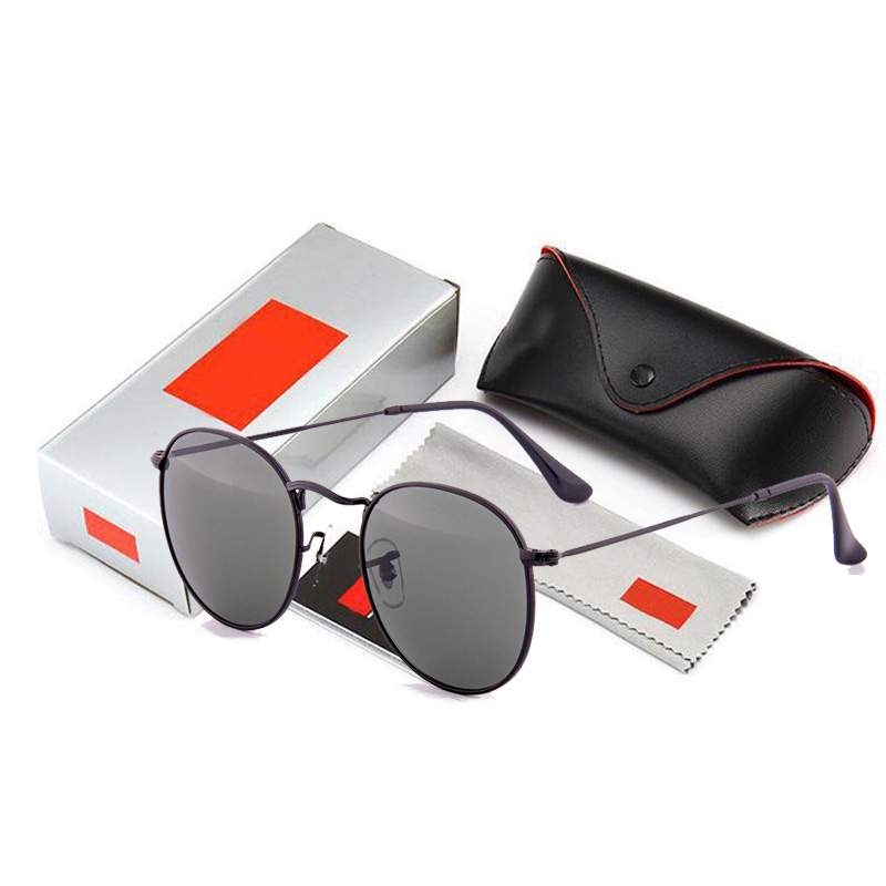 Fashion Ray sunglasses Classic Round Metal Style Frame Glass Gradient Lens 50 53 Size Arista Unisex Women Summer Dress 3447 Ban
Fashion Ray sunglasses Classic Round Metal Style Frame Glass Gradient Lens 50 53 Size Arista Unisex Women Summer Dress 3447 Ban