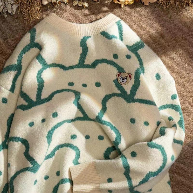 Men's Sweaters Fashion Women's Knitted Sweater Cartoon Baggy Winter Harajuku Japanese Style Couple Outfit Soft Waxy Pullover Crew Neck T, Green
Men's Sweaters Fashion Women's Knitted Sweater Cartoon Baggy Winter Harajuku Japanese Style Couple Outfit Soft Waxy Pullover Crew Neck T, Green