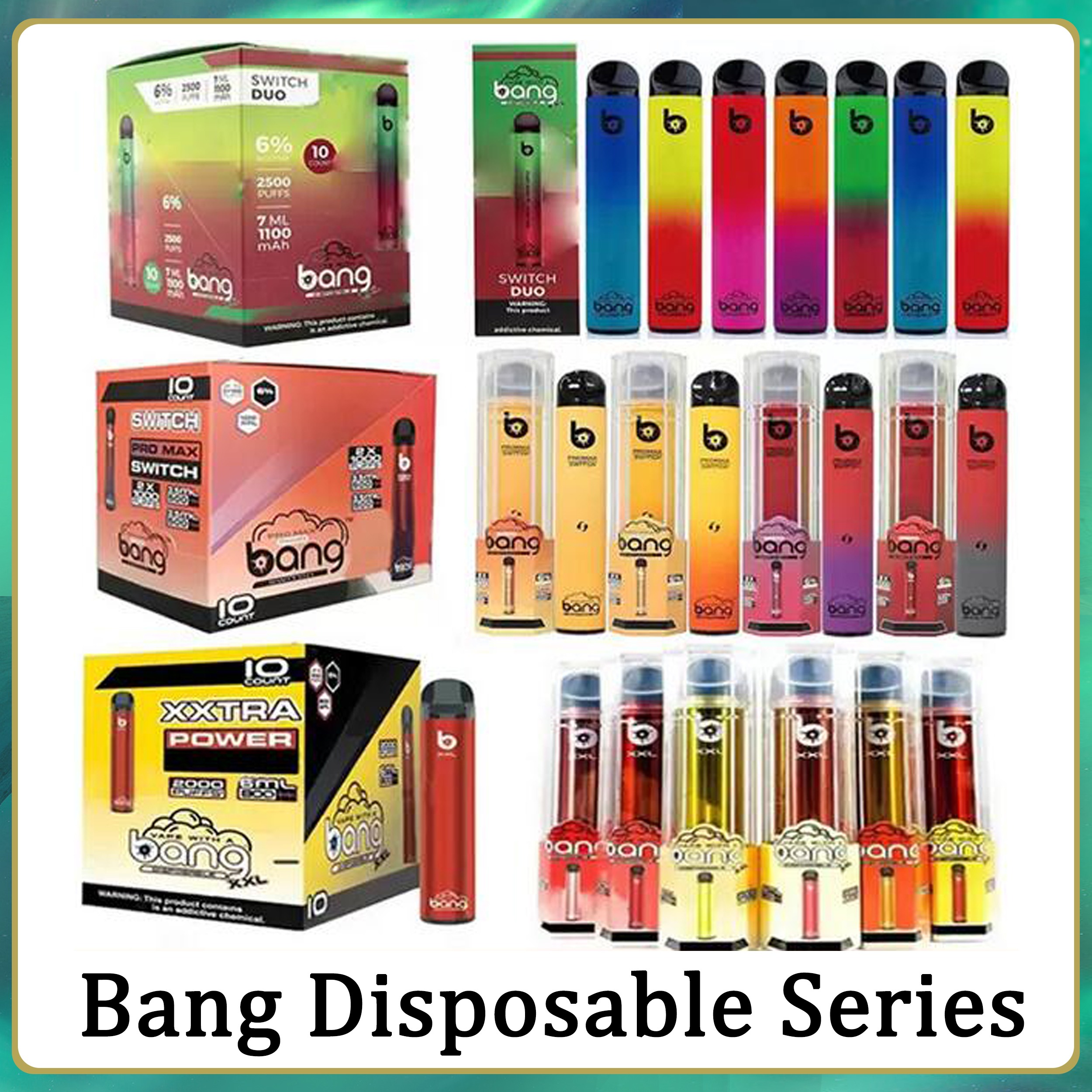 Bang Pro Max Switch XXL DUO Disposable Electronic Cigarettes 2 IN 1 Device 8ml Pods 1100mah 2000 2500 Puffs Vape Pen Factory 
Bang Pro Max Switch XXL DUO Disposable Electronic Cigarettes 2 IN 1 Device 8ml Pods 1100mah 2000 2500 Puffs Vape Pen Factory