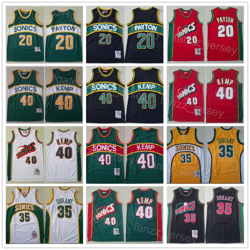 Men Retro Mitchell and Ness Basketball Kevin Durant Jersey 35 Shawn Kemp 40 Gary Payton 20 Team Color For Sport Fans All Stitched Breathable Excellent Quality, Black
Men Retro Mitchell and Ness Basketball Kevin Durant Jersey 35 Shawn Kemp 40 Gary Payton 20 Team Color For Sport Fans All Stitched Breathable Excellent Quality, Black