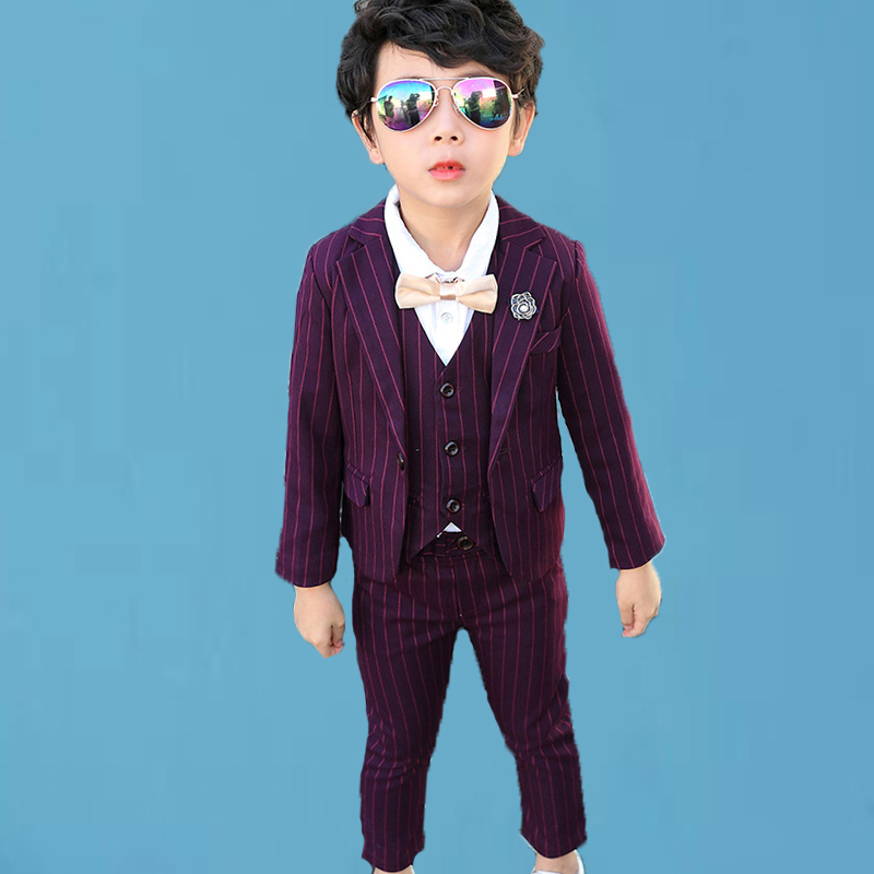 Boys Purple Jacket Vest Pants 3PCS Wedding Suit Gentleman Kids Birthday Performance Dress Children Enfant Garcon Mariage Costume, Beige
Boys Purple Jacket Vest Pants 3PCS Wedding Suit Gentleman Kids Birthday Performance Dress Children Enfant Garcon Mariage Costume, Beige