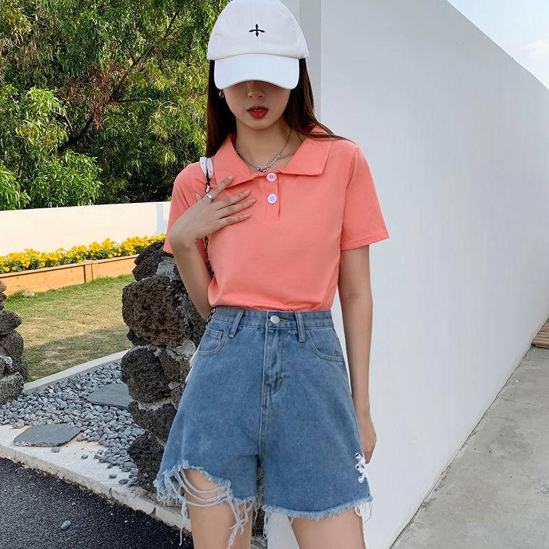 Women' Tracksuits Women Summer Korean Suits Female Short Sleeve Solid Color Shirt Loose Denim Shorts Ladies Two-piece Sets O130Women' Wome, Just tops
Women' Tracksuits Women Summer Korean Suits Female Short Sleeve Solid Color Shirt Loose Denim Shorts Ladies Two-piece Sets O130Women' Wome, Just tops