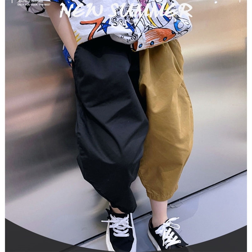 Children s Cropped Trousers Boys Summer Thin Harem Trendy Pants Loose and Handsome Stitching Wide leg Pants 220614, Black
Children s Cropped Trousers Boys Summer Thin Harem Trendy Pants Loose and Handsome Stitching Wide leg Pants 220614, Black