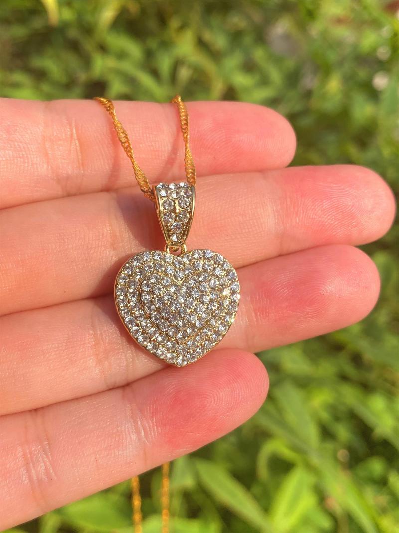 Pendant Necklaces ANGLANG Luxury Heart Necklace Bridal Wedding Shiny CZ Stone Romantic Gift Elegant Fashion Jewelry For Women
Pendant Necklaces ANGLANG Luxury Heart Necklace Bridal Wedding Shiny CZ Stone Romantic Gift Elegant Fashion Jewelry For Women