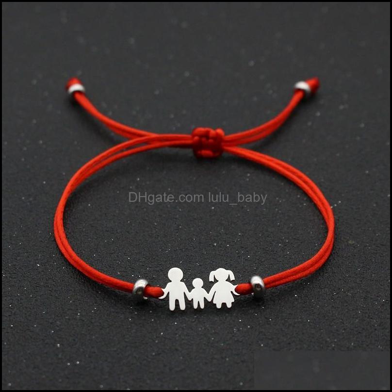 Charm Bracelets Jewelry Lucky Red String Bracelet Braided Adjustable Stainless Steel For Family Dad Mom Son Child Gift Drop Delivery 2021 Kj
Charm Bracelets Jewelry Lucky Red String Bracelet Braided Adjustable Stainless Steel For Family Dad Mom Son Child Gift Drop Delivery 2021 Kj