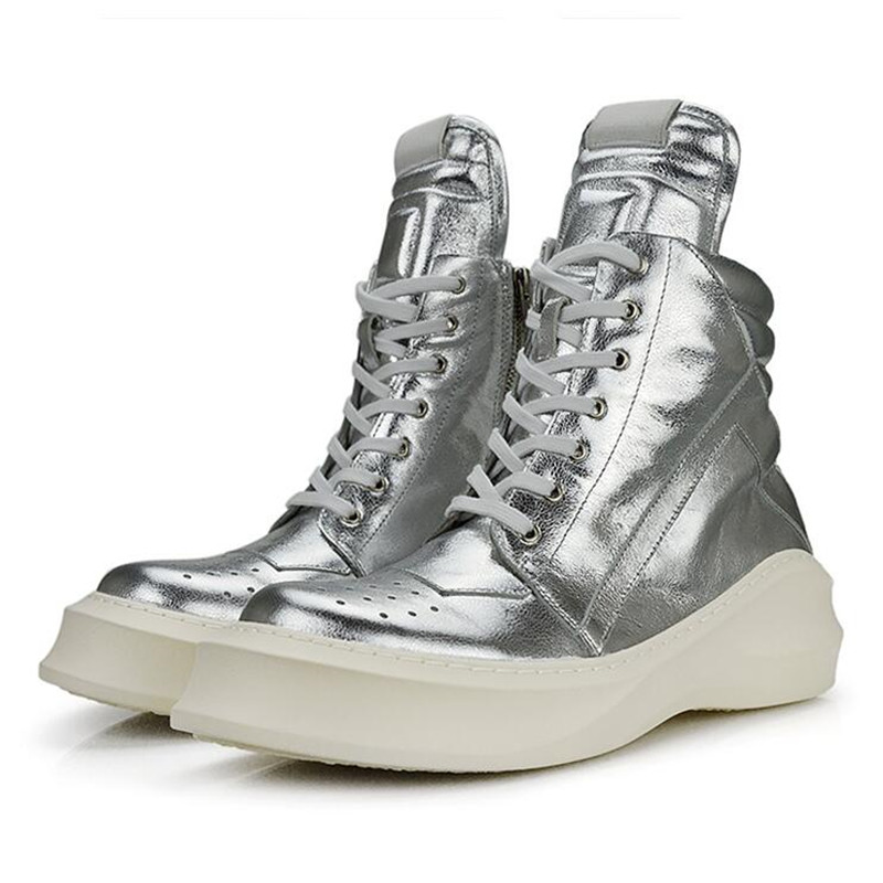 Breathable Men Designer Boots Man Luxury Fashion Boot Silver Lace Up Mens High Top Boot
Breathable Men Designer Boots Man Luxury Fashion Boot Silver Lace Up Mens High Top Boot