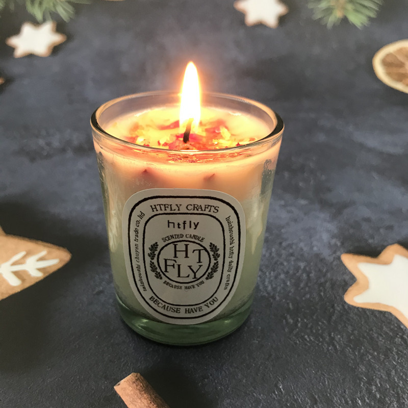 Scented Candles Gift For Women 60g Soy Wax Rose Petal For Home Decor Yoga Stress Relief Bath Spa Birthday Gifts For Her