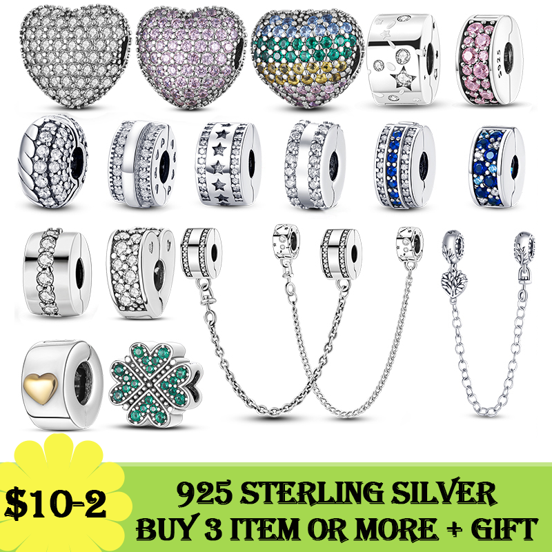 925 Sterling Silver Pendant Charms for Pandora Original box Chain Clip Charms Beads Stopper European Bead Charms Bracelet Necklace jewelry
925 Sterling Silver Pendant Charms for Pandora Original box Chain Clip Charms Beads Stopper European Bead Charms Bracelet Necklace jewelry