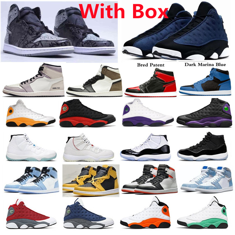 With Box Brave Blue Rebellionaire Court Purple men Basketball shoes Del Sol Patent Bred mocha White University Light Smoke Grey Hand Crafted Concord 11s 1s 13 Sneaker
With Box Brave Blue Rebellionaire Court Purple men Basketball shoes Del Sol Patent Bred mocha White University Light Smoke Grey Hand Crafted Concord 11s 1s 13 Sneaker