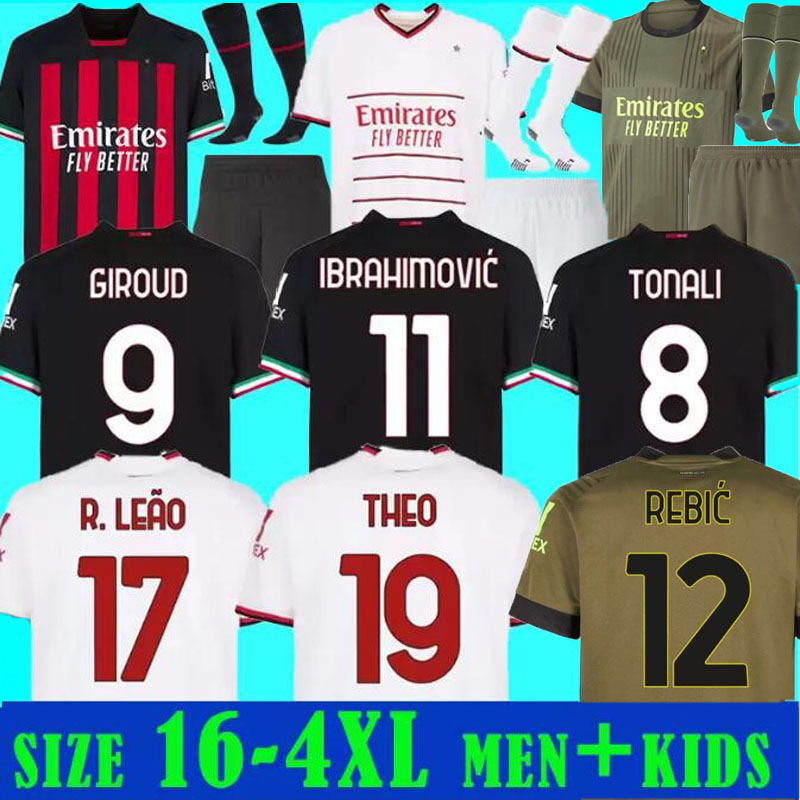 fan player 22 23 TOMORI IBRAHIMOVIC soccer jersey GIROUD KESSIE TOMORI football shirt 2022 2023 TONALI BENNACER REBIC ROMAGNOLI LEAO Ac Milans men kids sets 3XL 4XL, Aldult away
fan player 22 23 TOMORI IBRAHIMOVIC soccer jersey GIROUD KESSIE TOMORI football shirt 2022 2023 TONALI BENNACER REBIC ROMAGNOLI LEAO Ac Milans men kids sets 3XL 4XL, Aldult away
