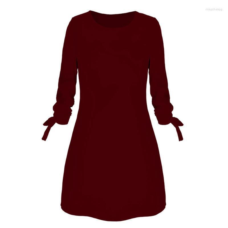 Casual Dresses Women Fashion Dress Plus Size O-neck Solid Bow Elegant Straigth Spring Loose Mini Short Sleeve Summer 2022, Gn
Casual Dresses Women Fashion Dress Plus Size O-neck Solid Bow Elegant Straigth Spring Loose Mini Short Sleeve Summer 2022, Gn