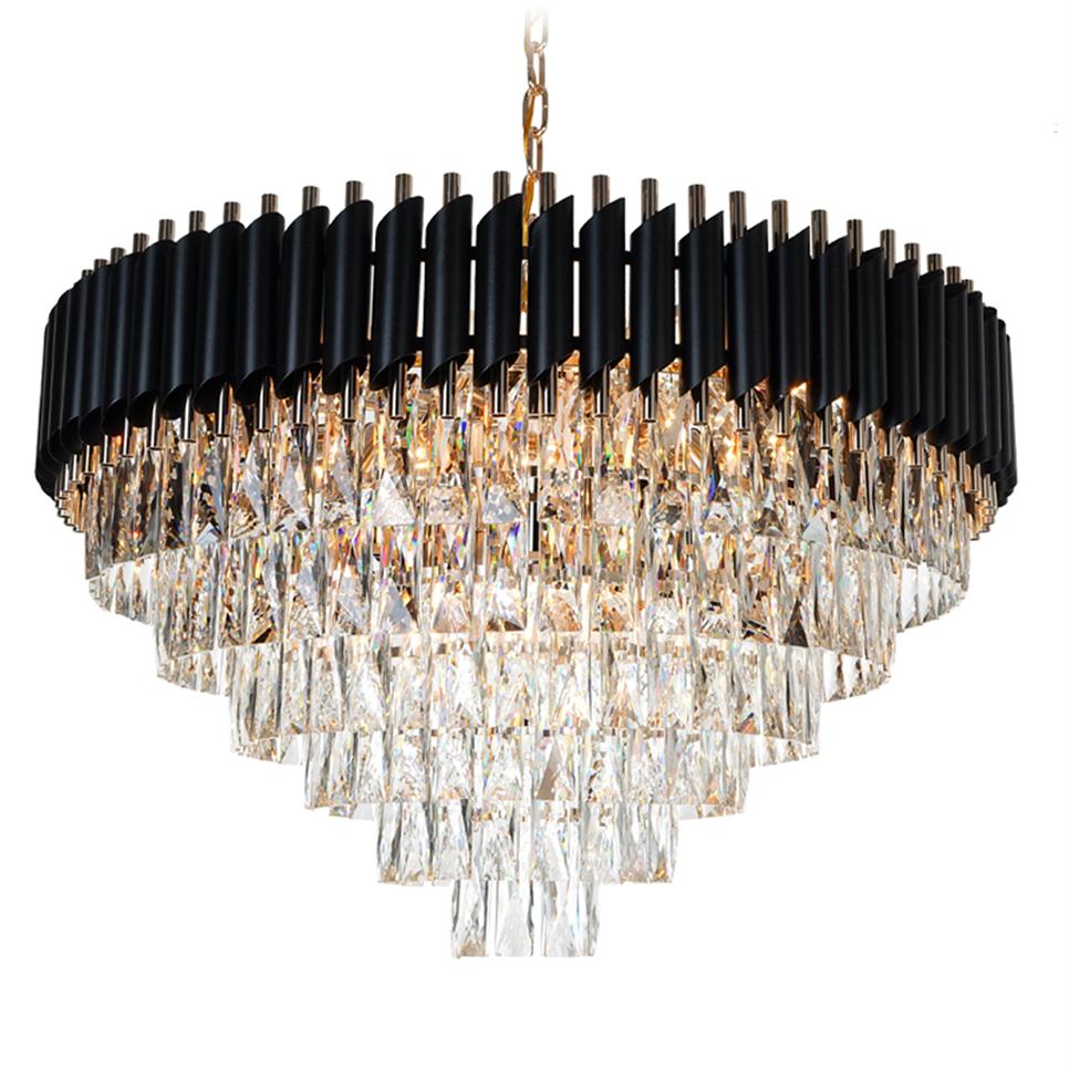 Crystal Chandelier Modern Round Hanging lustre Elegant Black Crystal Suspension Lamp for Living room Hall Foyer213S
Crystal Chandelier Modern Round Hanging lustre Elegant Black Crystal Suspension Lamp for Living room Hall Foyer213S