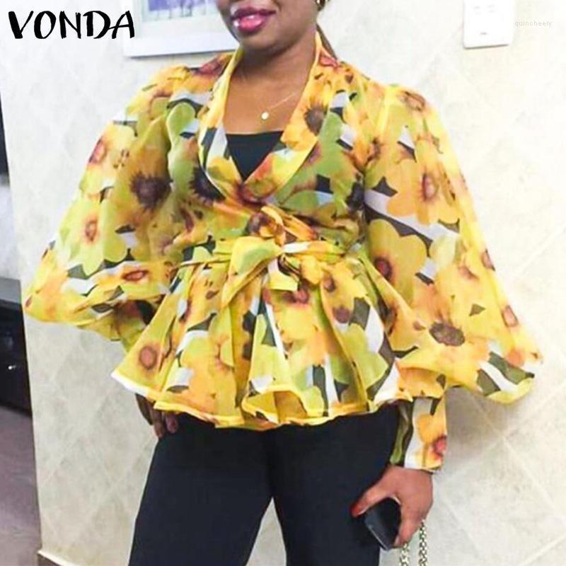 Women' Blouses & Shirts Party Blouse Women Casual Vintage Pleated Long Sleeve VONDA Oversized Loose Blusas Femme Elegant Printed Tops Quin2, Yellow
Women' Blouses & Shirts Party Blouse Women Casual Vintage Pleated Long Sleeve VONDA Oversized Loose Blusas Femme Elegant Printed Tops Quin2, Yellow