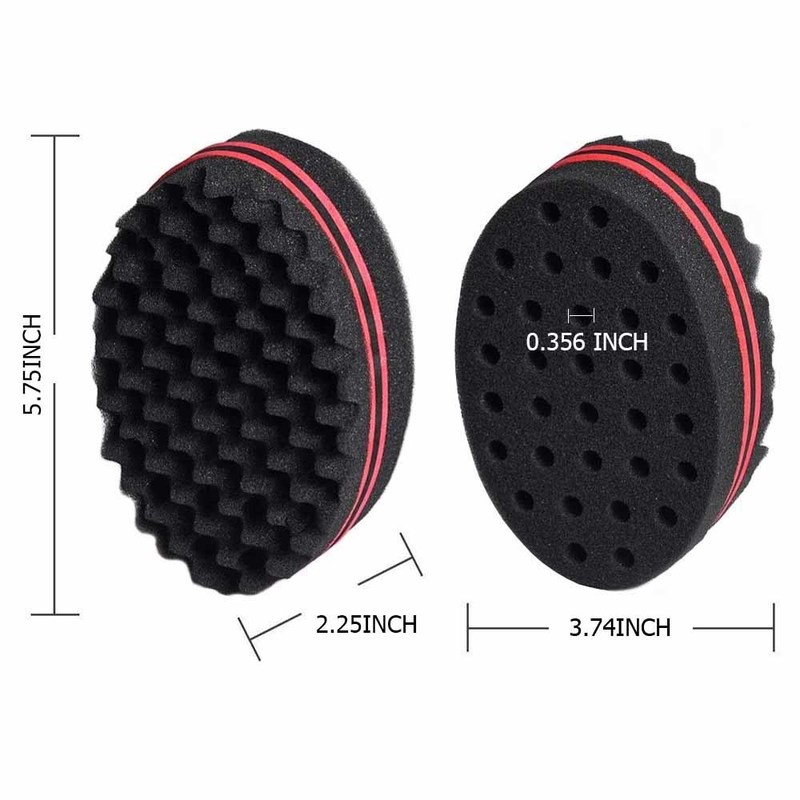 Hair Brush Magic Barber Twist Curl Sponge Dreads Locking Afro Coil Comb Tornado Care Tool4pcs 220718