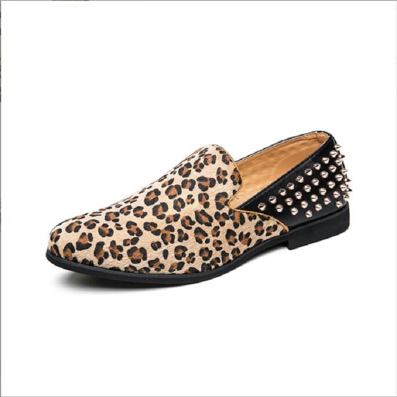 Leopard Print Men Rivts Loafers Shoes Party Nightclub Dress Slip On Shoe Comfortable Sneakers Zapatos Hombre Da023Da023, Black
Leopard Print Men Rivts Loafers Shoes Party Nightclub Dress Slip On Shoe Comfortable Sneakers Zapatos Hombre Da023Da023, Black