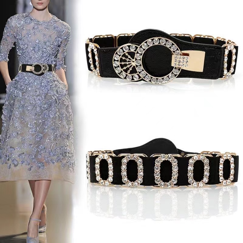 2022C fashion rhinestone elastic belt Women Korean version versatile dress decoration accessories wide waist seal set with rhinestone elastic belt, Customize
2022C fashion rhinestone elastic belt Women Korean version versatile dress decoration accessories wide waist seal set with rhinestone elastic belt, Customize