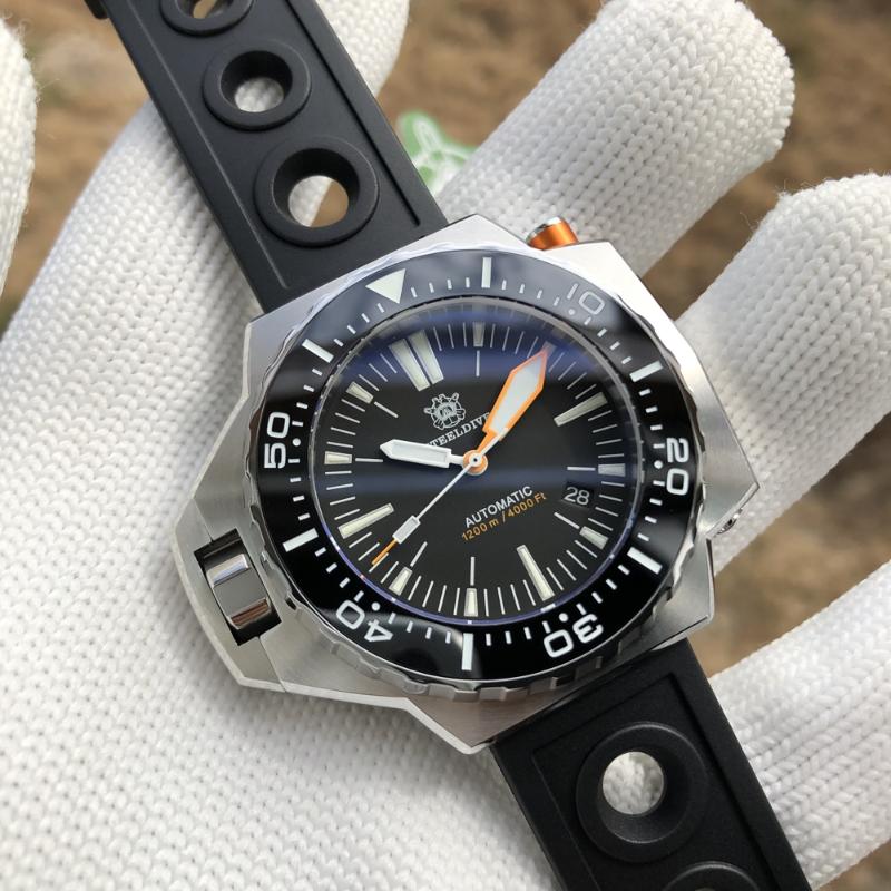 Wristwatches Steeldive SD1969 NH35 Automatic Bi-Direction Bezel Dive Watch 1200M Waterproof WatchWristwatches WristwatchesWristwatches, 69-05ss
Wristwatches Steeldive SD1969 NH35 Automatic Bi-Direction Bezel Dive Watch 1200M Waterproof WatchWristwatches WristwatchesWristwatches, 69-05ss