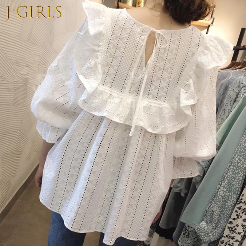 Women' Blouses & Shirts GIRLS 2022 Summer Embroidery White Blouse Women Korean Ruffles Tops Plus Size Hollow Out Lace FemmeWomen
Women' Blouses & Shirts GIRLS 2022 Summer Embroidery White Blouse Women Korean Ruffles Tops Plus Size Hollow Out Lace FemmeWomen