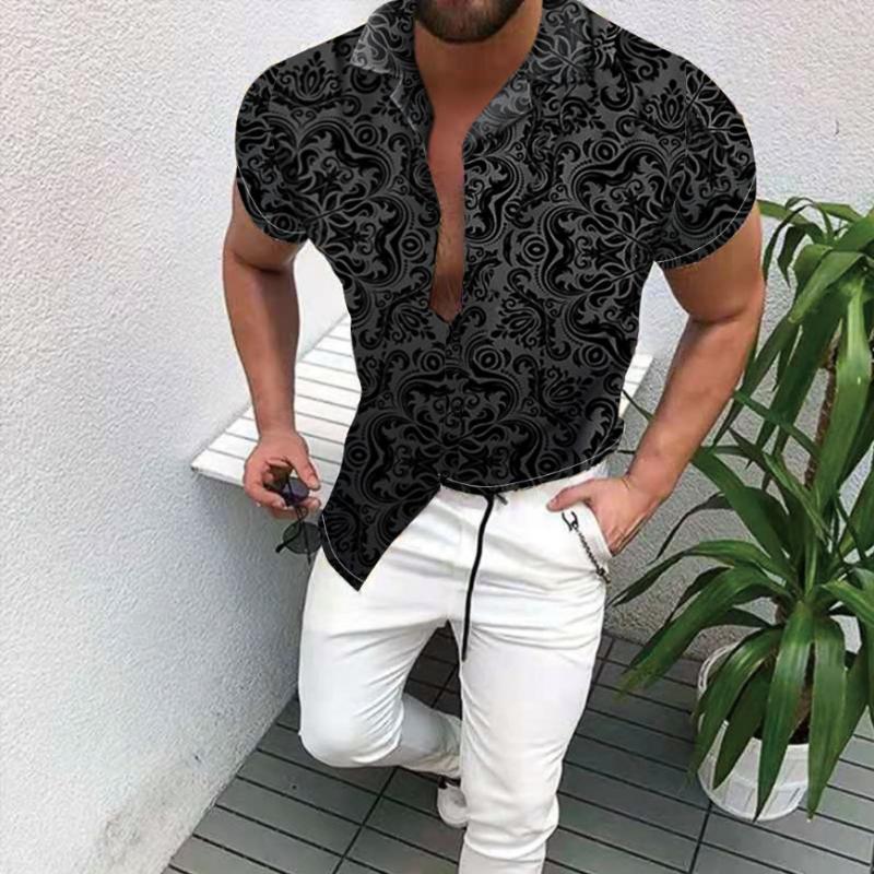 Men's Casual Shirts Men National Style Short Sleeve Shirt Fast Drying Hawaiian High Quality Fashion Beach, White;black
Men's Casual Shirts Men National Style Short Sleeve Shirt Fast Drying Hawaiian High Quality Fashion Beach, White;black