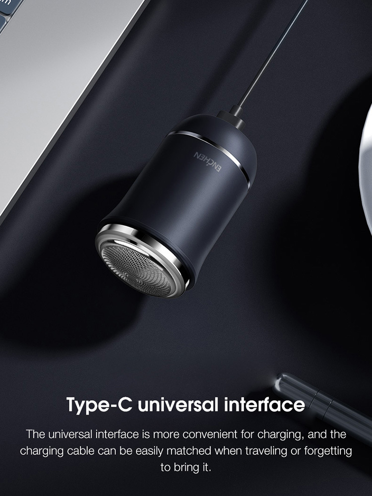 ENCHEN Mini Electric Face Shaver For Men Rechargeable Shaving Beard Machine Wet-Dry Dual Use Waterproof Traveller Electric Razor 220322