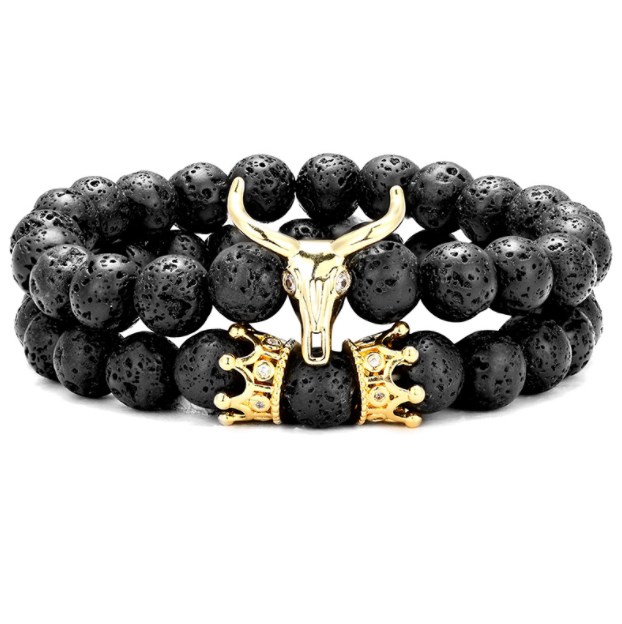 2pcs/set sheep's head black matte skull 8mm gold silver copper cz zircon cubic zirconia beads Bracelet agate Onyx Stone Bangles dr5j
2pcs/set sheep's head black matte skull 8mm gold silver copper cz zircon cubic zirconia beads Bracelet agate Onyx Stone Bangles dr5j