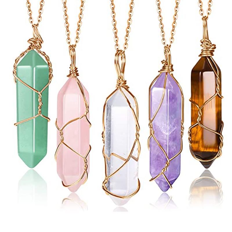 Pendant Necklaces Crystal For Lovers Natural Hexagonal Gemstone Quartz Necklace Energy Healing Jewelry Women Men
Pendant Necklaces Crystal For Lovers Natural Hexagonal Gemstone Quartz Necklace Energy Healing Jewelry Women Men