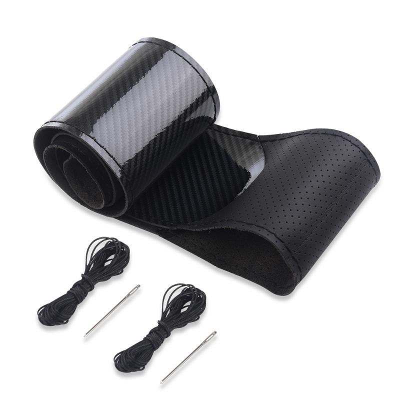 Steering Wheel Covers Carbon Fiber Car Cover SeW DIY Hand Stitch PU Leather Protector Braiding For 38 CmSteering
Steering Wheel Covers Carbon Fiber Car Cover SeW DIY Hand Stitch PU Leather Protector Braiding For 38 CmSteering