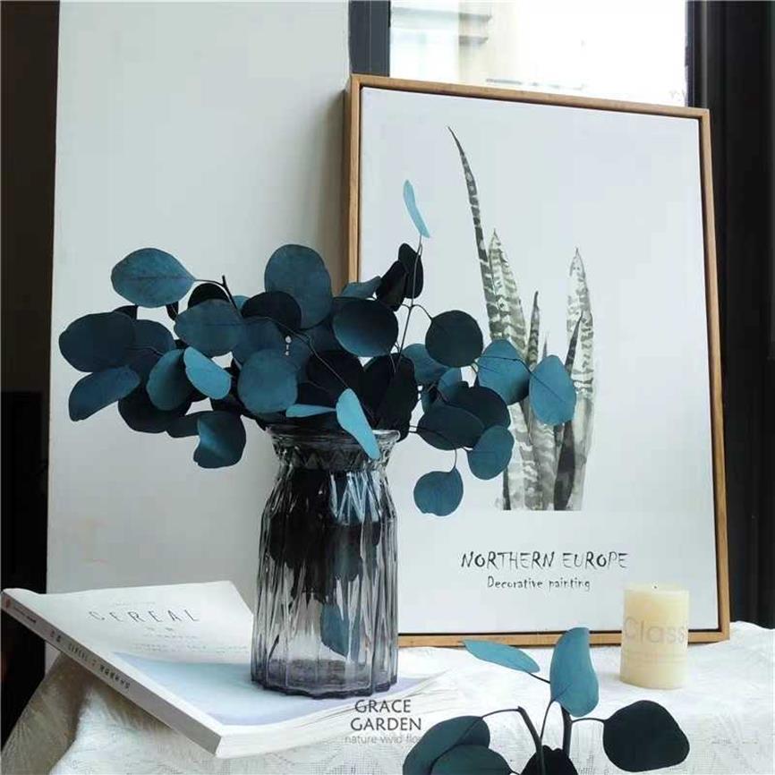 110glotNatural Preserved Eucalyptus Leaves Bouquet Eternal Dried Flower for Wedding Home Decoration accessoriesDisplay Flower 7959254