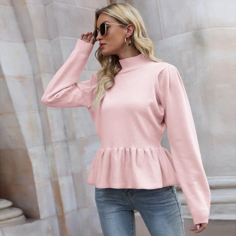 Women' Sweaters Ladies Cute Pink Purple Sweater Knitted Long Sleeve Top Streetwear Girls Ruffled Oversize Women Pullover TurtleneckWomen
Women' Sweaters Ladies Cute Pink Purple Sweater Knitted Long Sleeve Top Streetwear Girls Ruffled Oversize Women Pullover TurtleneckWomen
