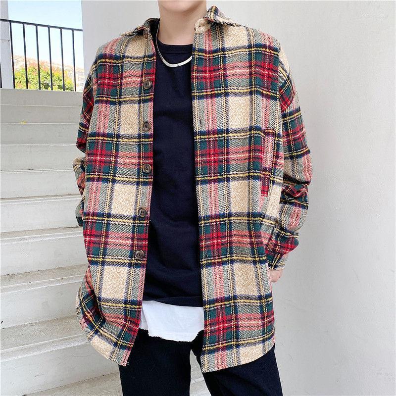 Men's Wool & Blends Korean Plaid Coat Fashion Retro Casual Long Woolen Men Overcoat Wild Loose Autumn Winter Oversize Mens Kend22, Picture color
Men's Wool & Blends Korean Plaid Coat Fashion Retro Casual Long Woolen Men Overcoat Wild Loose Autumn Winter Oversize Mens Kend22, Picture color