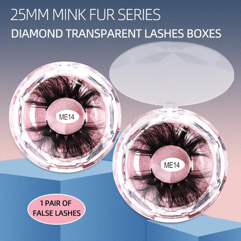 False Eyelashes 1/3 Pairs 25mm Eyelash Diamond Transparent Crystal Box Thick And Long Handmade Mink EyelashesFalse
False Eyelashes 1/3 Pairs 25mm Eyelash Diamond Transparent Crystal Box Thick And Long Handmade Mink EyelashesFalse