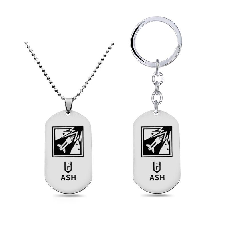 Pendant Necklaces Game Rainbow 6 Necklace 41 Hearoes ASH DOC IQ Stainless Steel Men Jewelry JJ13077
Pendant Necklaces Game Rainbow 6 Necklace 41 Hearoes ASH DOC IQ Stainless Steel Men Jewelry JJ13077