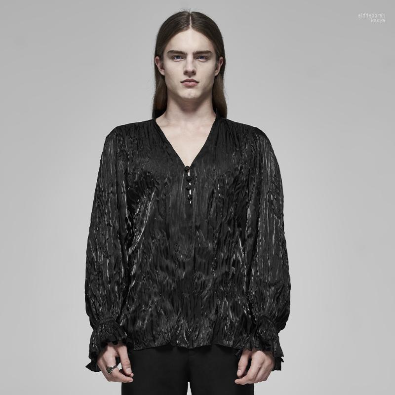 Men's Gothic Black Feather Long Sleeve Shirt Buttons Decoration Flounce Cuff Loose Stage Perofrmance Novelty Blouse Dress Shirts Eldd22
Men's Gothic Black Feather Long Sleeve Shirt Buttons Decoration Flounce Cuff Loose Stage Perofrmance Novelty Blouse Dress Shirts Eldd22
