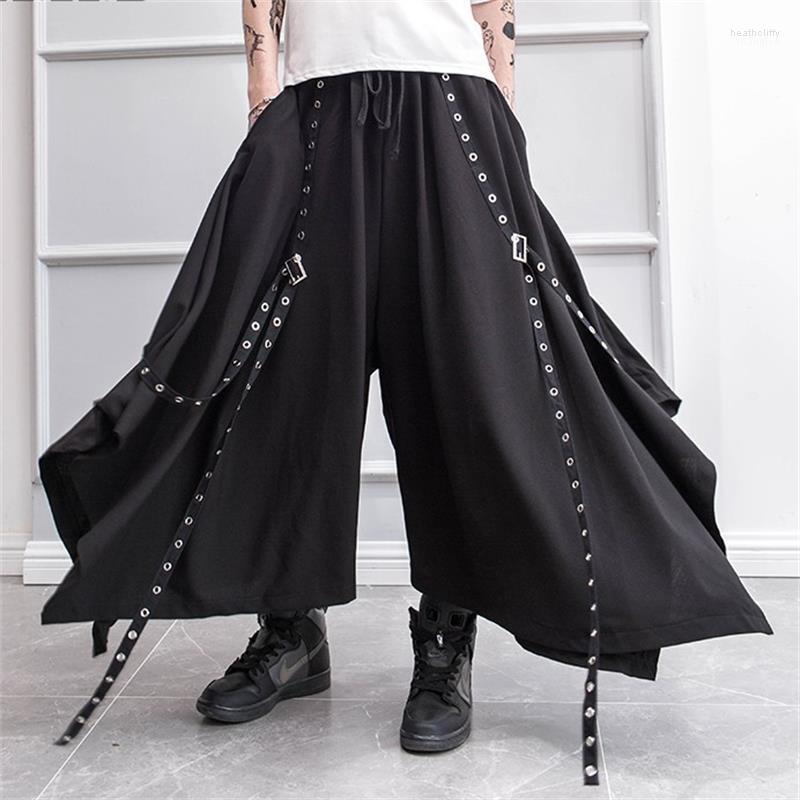 Men's Pants Men's Trousers Spring And Summer Outfit Dark Yamamoto Style Skirt Rivet Ribbon Decoration Loose TrendMen's Heat22, Black
Men's Pants Men's Trousers Spring And Summer Outfit Dark Yamamoto Style Skirt Rivet Ribbon Decoration Loose TrendMen's Heat22, Black